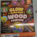 EPUMP Wooden Painting Kit for Kids - Glow in The Dark Arts and Crafts Supplies Kits for Boys Girls - Kids Activities Creative Art Set Birthday Gifts DIY Paint Toys for Ages 6 7 8 9 10 11 12 Years Old