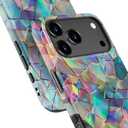 MERRO for iPhone 17 Pro Case - Wireless Charging Compatible - Dual-Layer Hard Shell & Silicone Cover - Protective Phone Case with Cute Wildflower Designs for Women - Prismatic Mosaic