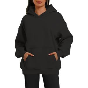 kims cosiart Hoodies Oversized Sweatshirts hoodies for women (Large, Black)