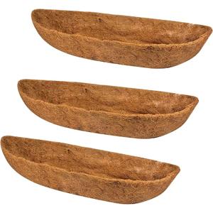 3-Packs 30in Coco Liner,Wall Basket Planter Liner, Coco Liner Roll Hanging Basket Pad,Garden Plants Wall Planter Basket, Durable Coconut Husk for Planting