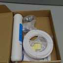 Inline Water Filter Kit for Refrigerator and Ice Maker,1/4" Quick Connect Post Carbon Filter Replacement for Reverse Osmosis System with Feed Water Valve,1/4" Water Line and Fittings