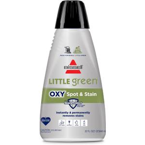 Bissell Little Green Spot & Stain Cleaning Solution with OXY and StainProtect, for All Leading Portable Carpet & Upholstery Deep Cleaners, Instantly & Permanently Removes Stains, 2038G, 32oz