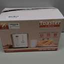 2 Slice Toaster with Wide Slots for Bread & Bagels, Stainless Steel Toaster with Digital Countdown, 6 Shade Settings, Defrost, Reheat & Cancel, Compact Design for Kitchen