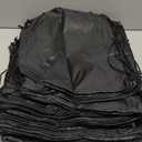 KUUQA 50Pcs Black Drawstring Backpack Bag Sack Drawstring Bags Bulk String Bags Storage Bags for Sport Gym Traveling