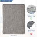 Chair Mat for Hardwood & Tile Floor, 36" x 48" Heavy Duty Office Chair Mat for Rolling Chairs, Anti Slip, Non-Curve, Floor Protector for Home Office, Heathered Gray
