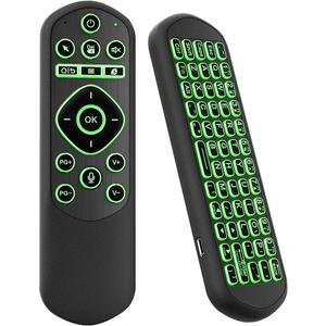 iPazzPort Air Mouse & Bluetooth Universal Remote, Backlit 2.4G USB Remote Control, for PC, Android, Smart TV, HTPC, Raspberry Pi 5