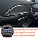 Car Front Inner Side Panel Cover Trim Compatible with Toyota Grand Highlander 2024 2025 2026,ABS Front Interior Door Panel Trim Door Handle Cover Trim Interior Accessories (Carbon Fiber Pattern)