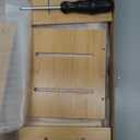 31-inch Bamboo Stove Rack For Above The Hob, Kitchen Bamboo Spice Rack, Supports Up To 50 Pounds. Bamboo Stove Rack For Ftoring Spices And Kitchen Utensils. (Wood Colour)