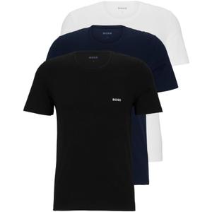 BOSS Men's Logo Embroidered Cotton Tee 3 Pack (XL)