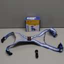 ChalkLit Light Up Dog Harness, No Pull Led Dog Harness Glow-in-The-Dark for Night Walking, USB Rechargeable Lighted Safety Vest for Medium Large Dogs, Adjustable Soft Mesh Fully Illuminated (Blue, L)