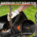 MAXLANDER 15-Amp Electric Wood Chipper Shredder, 1.75-Inch Cutting Capacity, Yard Waste Mulcher for Composting Branches & Twigs, Corded Chipper with Collection Bag
