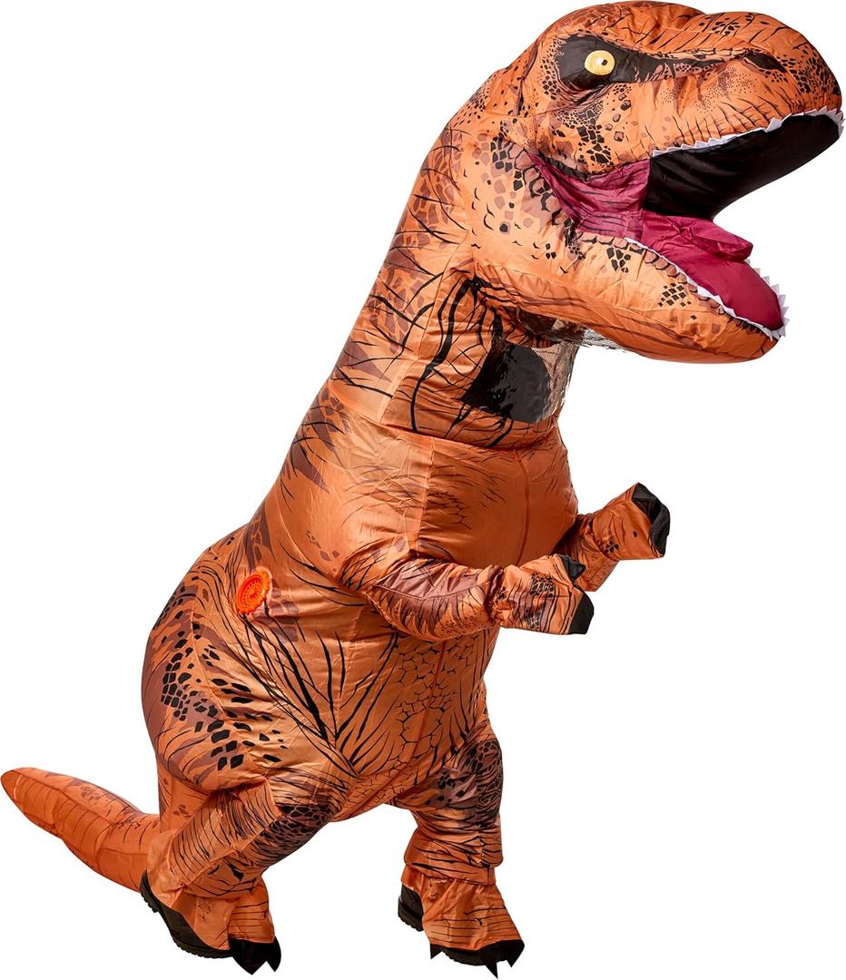 Rubies Inflatable Dinosaur Costume For Adults, For Themed Party and Halloween (One Size, Original T-rex)