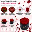 18 Preserved Roses in a Box, Gift for Women & Mom—Red