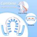 Hefnoya Anti Cellulite Massage Roller, Muscle Massager Cellulite Remover for Leg, Waist, Back, Arm, Calf, Buttocks, Lymphatic Drainage Massager, Fascia Massager Body Sculpting Fats Remover Tool