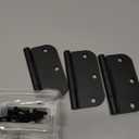 Hardware Essentials 3-1/2 In. x 5/8 In. Oil Rubbed Bronze Squeak-Proof Round Corner Door Hinge (3 Pack)