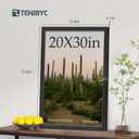 20x30 Poster Frames Set - 3 Pack - Black Solid Wood Picture Frame - Exclusive Woodgrain - Rooms, Offices, Gallery, Studio, and Hallway, Wall Display Decor
