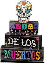 4 Pcs Day of The Dead Table Decorations Day of The Dead