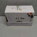 mooas Flip Desk Clock (White), Retro Vintage Design Auto Flip Clock Desk Clock Table Clock Large Number Battery Powered Internal Gear Operated Home Décor Ideal for Home Office School Hotel Café