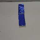 2 Pack Girls Sequin Sparkly Metal Interlooking Buckles Elastic Waist Belt, Glitter Stretchy Belt for Women (Total length: 24.8" (63cm), Blue)