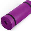 CAP Barbell 1-Inch High Density Exercise Yoga Mat with Strap | Multiple Colors