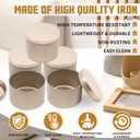 24-Pack 8oz Candle Tins with Lids, Metal Candle Jars for Candle Making, Bulk Empty Containers for Beginners & DIY Storage -Champagne Gold