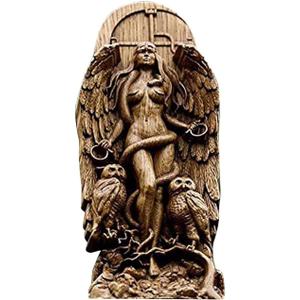 Decorative Goddess Resin Statue, Nature Figurine, 8.66 x 3.54 x 1.18 inches, Hecate Statue