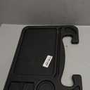 JUSTTOP 4 In 1 Car Steering Wheel Desk for Laptop,Versatile Upgraded Car Seat Tray, Spacious Steering Wheel Table With Tablet Holder and Dual Sauce Racks,Steering Wheel Under Table Console (Large)