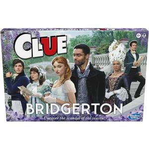 Hasbro Gaming Clue: Bridgerton Edition-BoardGame for Ages 17+Game for Bridgerton Fans for 3-6 Players, Inspired by Shondaland's Original Series on Netflix