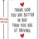 2 x Funny Valentines Day Card for Husband Boyfriend, Naughty Valentines Day Gifts for Him (BT-152)