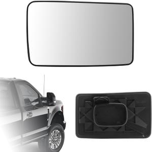 Lower Passenger Side Mirror Glass Assy Replacement for For Ford F150 F250 F350 F450 F550 2008-2016 Super Duty Pickup Truck - Right Side Rear View Mirrors W/Backing Plate for F250 Accseeories