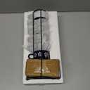 Original Heart 6pieces Espresso Cups with Saucers and Metal Stand Stoneware Cup & Saucer Sets, Stackable espresso mugs, 4oz coffee cups set, Set of 6, Blue