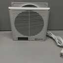 8" Room to Room Air Transfer Fan for Quietly Circulating Air, Reversible Airflow Design, 300 CFM Programmable Through Wall Fan, Durable Build Quality, 10 Speed Thru Wall Exhaust Fan for Closet, Laundry