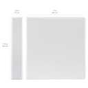 Amazon Basics 3 Ring Binders, 1.5 Inch D-Ring Organizer for School, Home Office, White, 4 Pack