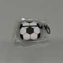for Airpods 4 Case Cover,Soccer Shockproof Case Cover for Earphone Airpods 4 with Keychain Front LED Visible