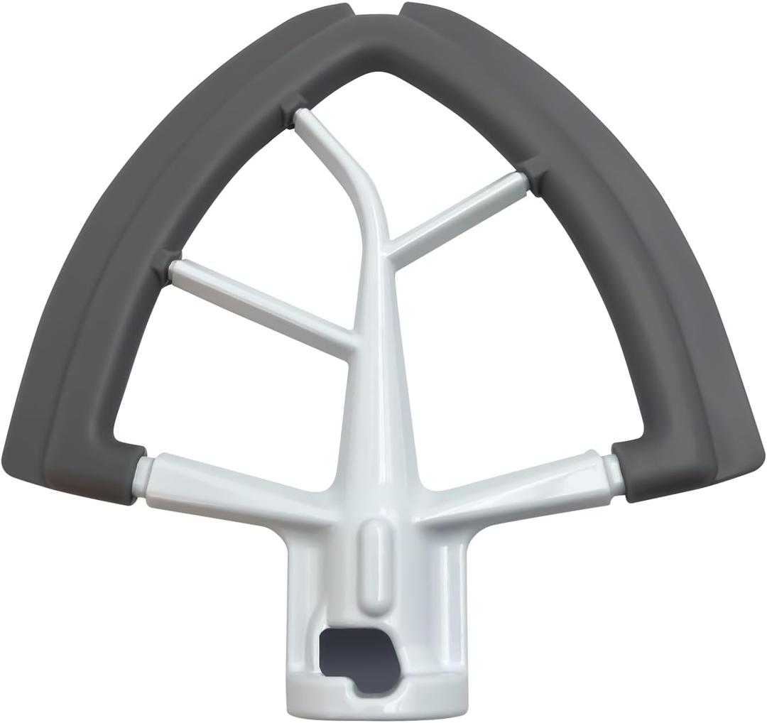 Flex Edge Beater, Stand Mixer Accessories and Attachments, Standing Mixer Accessory Fits Tilt Head Stand Mixer for 4.5-5 QT Mixing Bowl, Silicone Edges