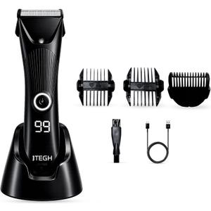 TEGH Mens Beard & Hair Grooming Trimmer Cordless Electric Beard & Hair Trimmer for Men, Rechargeable Waterproof Design with Adjustable Guards