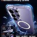 FNTCASE for Samsung Galaxy S26-Ultra Case: Clear Magnetic Phone Cases with Screen Protector Compatible with Magsafe Slim Anti Yellowing Rugged Protective Transparent Cell Phone Cover (Clear Magnetic)