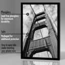 Americanflat 12x18 Poster Frame with Polished Plexiglass - Set of 5 - Galleria Collection - Picture Frames for Wall Display - Black
