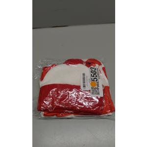 3 Pcs Halloween Costume Accessories Adult, Red and White Striped T-Shirt/Hat/Glasses for Men Cosplay Party Set (Medium)