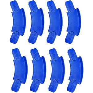 K TOMOTO 45 Degree Curved Track Pieces Compatible with Hot Wheels, Banked Turn Racetrack Connector, 8 Packs