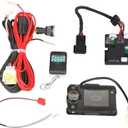 12V Diesel Heater Controller Panel Parking Heater Motherboard Control Board LCD Switch Monitor Display Remote Control with Wiring Harness Sensor Cable Compatible with Chinese Diesel Heater 5KW
