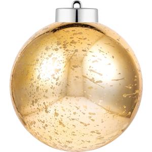XmasExp 8in Large Christmas Ornaments Christmas Ball Ornaments Giant Tree Decoration Shatterproof Decorative Hanging Balls for Holiday Party Decor (Gold, 1pcs)