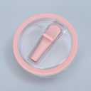 40 oz Tumbler Flip Straw Lid Replacement - Compatible with Stanley Quencher cup. (purple) Pack of 2.