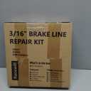 25 ft 3/16 Copper Coated Brake Line Kit (Includes 16 Fittings and 4 Unions Brake Line Fittings) + Double & Single Flaring Tool Kit