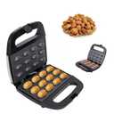 12 Walnut Cookie Maker, Non Stick Double Sided Walnut Cookie, Electric Maker Mold Maker Mini Nut Waffle Bread Machine Sandwich Iron,Toaster Baking