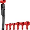 Door Hinge Adjustment Tool Set - 6 in 1 Precise Hinge Gap Adjustment Wrench for Residential and Commercial Doors Reinforced Steel Design Door Hinge Tool for Door Alignment Repair and Installation