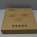 Sovinzert Modern Ceiling Lights, 6 Rings Dimmable Chrome LED Ceiling Light Fixtures with Remote Control, 60W Close to Ceilings Lighting for Living Room, Bedroom, Dining Room (29.5 Inches)