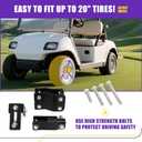 4" Yamaha G2 G9 Golf Cart Lift Kit, 4 Inch Front and Rear Suspension Lift Block Kits for 1985-1994 Yamaha G2/G9 Gas & Electric Golf Carts, Heavy Duty Steel Raise Kit Fits Up to 20" Off-Road Tires
