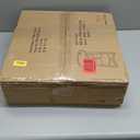 Gadroad Round End Table with Charging Station, USB Ports and Anti-Drop Fence, Wood Tabletop & Black Metal Frame, 2-Tier Side Table for Living Room, Bedroom, Black 15.7 * 15.7 * 23.0 inches