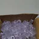 HOUSE DAY Space Saving Hangers 100 Pack, Clear Clothes Hanger Connector Hooks, Heavy Duty Hangers Space Saver, Premium College Dorm Room Essentials, Closet Organizers and Storage